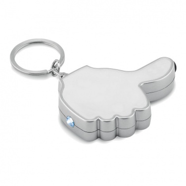 Logo trade promotional merchandise image of: Thumbs up led light w/key ring Valmiera