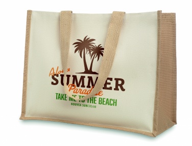 Logotrade promotional products photo of: Jute and canvas shopping bag