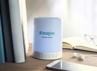 Logo trade promotional merchandise image of: Touch light wireless speaker