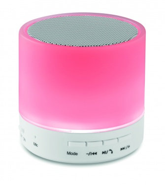 Logotrade business gifts photo of: Round wireless speaker LED