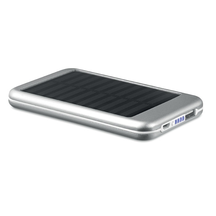 Logo trade promotional item photo of: 4000 mAH solar powerbank