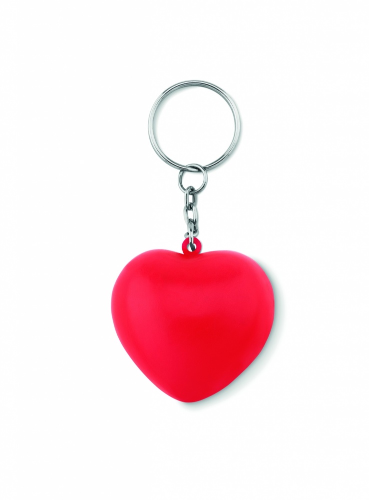Logotrade business gifts photo of: Key ring with PU heart Ogre