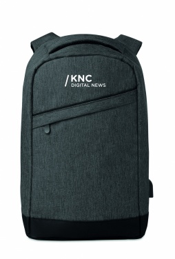Logo trade business gift photo of: 2 tone backpack incl USB plug