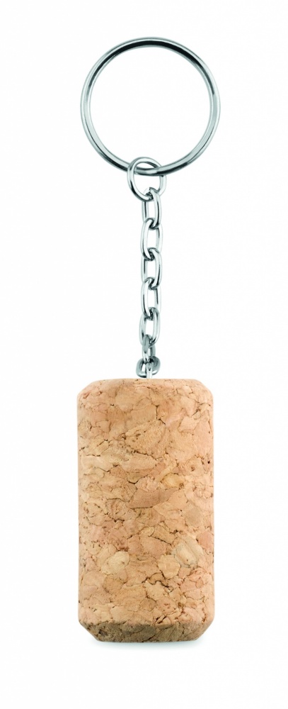 Logo trade promotional giveaways image of: Wine cork key ring Sigulda