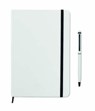 Logo trade promotional product photo of: A5 notebook w/stylus 72 lined