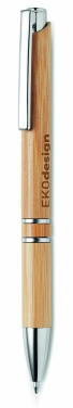 Logo trade promotional giveaway photo of: Bamboo automatic ball pen