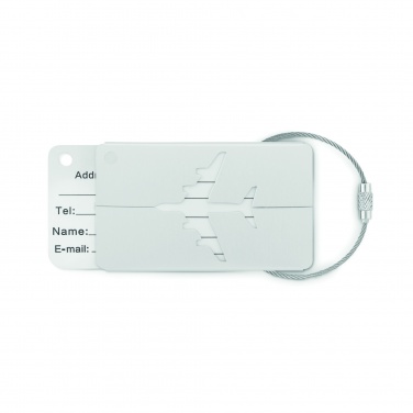 Logo trade corporate gift photo of: Aluminium luggage tag