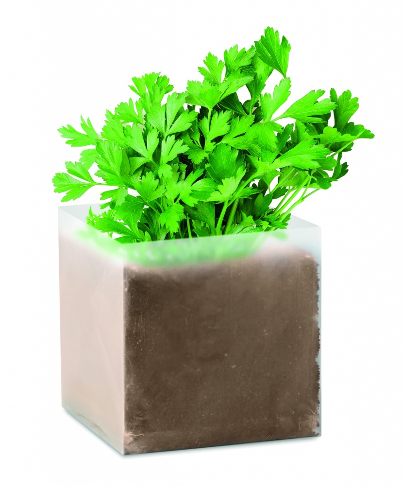 Logotrade advertising products photo of: Compost with seeds "PARSLEY"