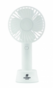Logo trade promotional items image of: USB desk fan with stand 