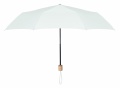 21 inch RPET foldable umbrella, White