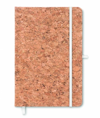 Logo trade advertising products image of: A5 cork notebook 96 lined