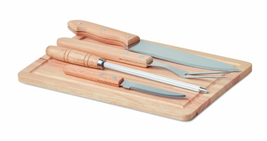 Logo trade promotional giveaway photo of: Set of 4 BBQ Grilling accessori