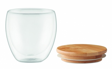 Logo trade promotional item photo of: Double wall glass 250ml Hamburg