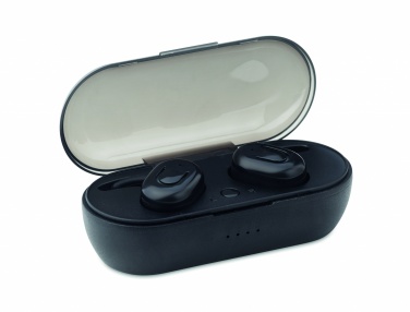 Logo trade promotional gifts picture of: TWS earbuds with charging box