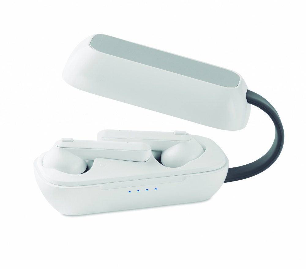 Logo trade promotional merchandise picture of: TWS wireless charging earbuds