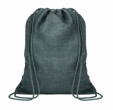 Logo trade corporate gifts picture of: 1200D heathered drawstring bag
