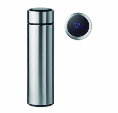 Logo trade promotional merchandise picture of: Bottle with touch thermometer