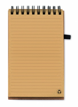 Logo trade promotional giveaway photo of: A6 Cork notepad with pen