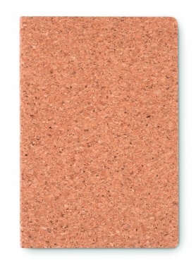 Logo trade advertising product photo of: A5 cork notebook 96 lined