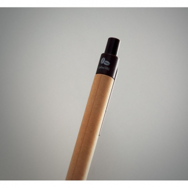 Logo trade business gift photo of: Push ball pen coffee husk/ABS