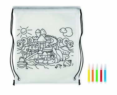 Logotrade promotional item picture of: Non woven kids bag with pens