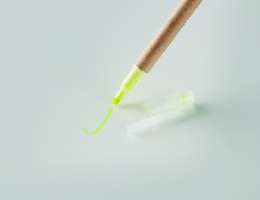 Logo trade promotional merchandise photo of: 2 in 1 carton pen highlighter
