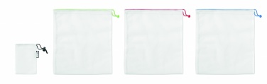Logotrade advertising product picture of: Set of 3 RPET mesh food bags