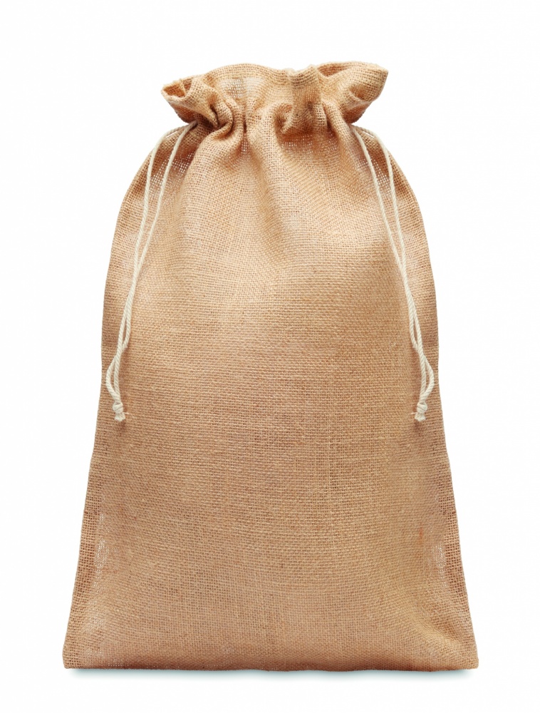 Logo trade promotional product photo of: Large jute gift bag 30x47 cm