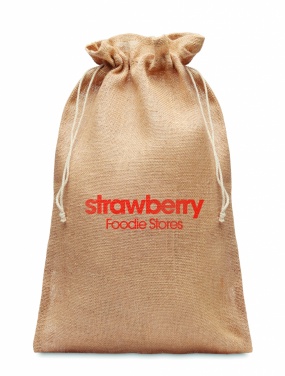 Logotrade promotional merchandise photo of: Large jute gift bag 30x47 cm