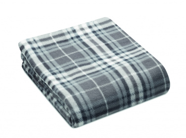 Logo trade promotional giveaways image of: RPET fleece travel blanket