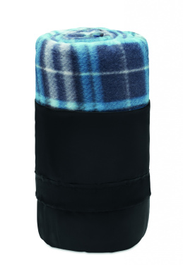 Logo trade promotional giveaway photo of: RPET fleece travel blanket