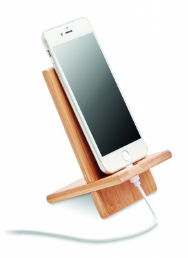 Logotrade advertising products photo of: Bamboo phone stand/ holder WHIPPY
