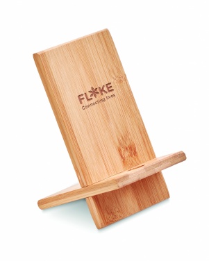 Logotrade corporate gift image of: Bamboo phone stand/ holder WHIPPY