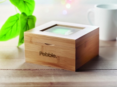Logo trade promotional products image of: Bamboo tea box