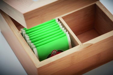 Logo trade promotional item photo of: Bamboo tea box