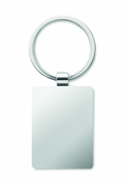 Logotrade corporate gift image of: Rectangular key ring bamboo WEST