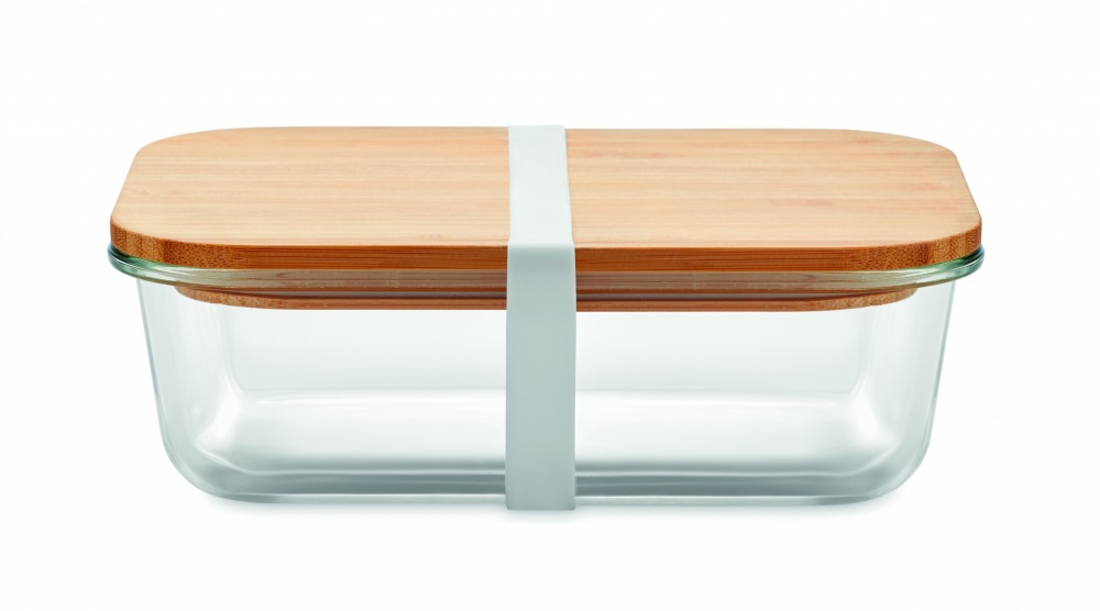 Logotrade promotional products photo of: Glass lunchbox with bamboo lid