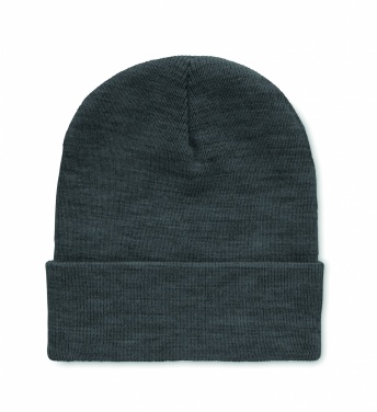 Logo trade promotional items image of: Beanie in RPET with cuff