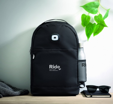 Logo trade promotional items picture of: Backpack in RPET & COB light