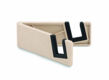 Logo trade promotional merchandise picture of: Phone holder bamboo fibre/PP