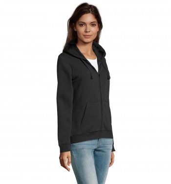 Logotrade promotional gift picture of: SPIKE WOMEN ZIP HOOD SWEAT