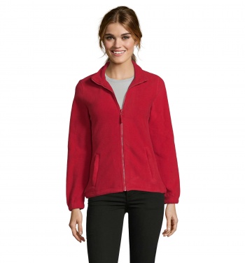 Logo trade corporate gifts image of: NORTH WOMEN ZIPPED FLEECE