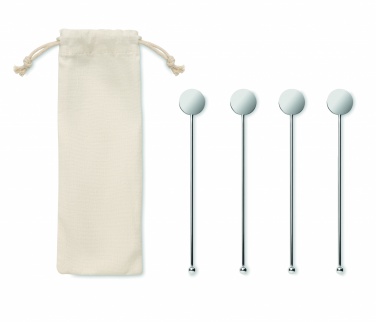Logo trade advertising product photo of: Stainless steel stirrers set