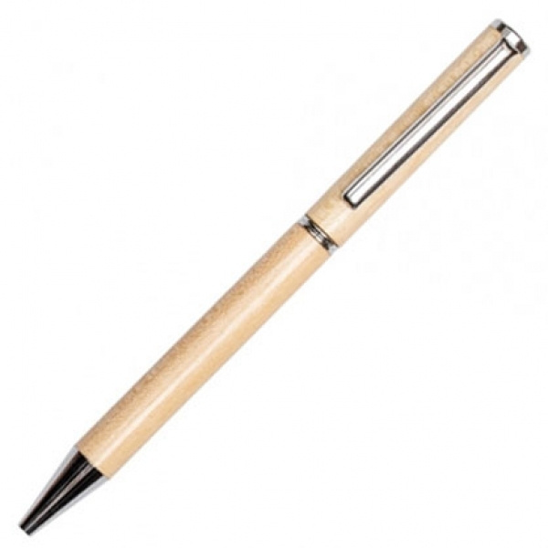 Logo trade promotional items picture of: Wooden ballpen HEYWOOD
