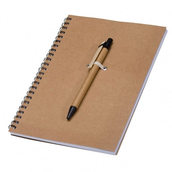 Logo trade promotional merchandise image of: A5 ECO Notepad KENTWOOD