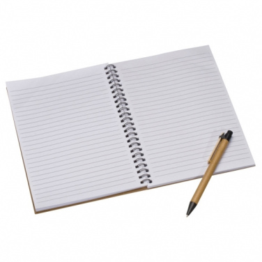 Logo trade business gifts image of: A5 ECO Notepad KENTWOOD