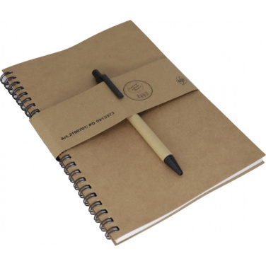 Logo trade promotional products picture of: A5 ECO Notepad KENTWOOD