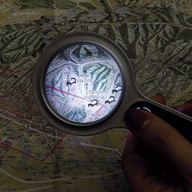 Logo trade promotional merchandise picture of: Magnifying glass with LED GLOUCESTER