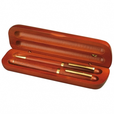 Logotrade promotional product picture of: Rosewood writing set OXFORD