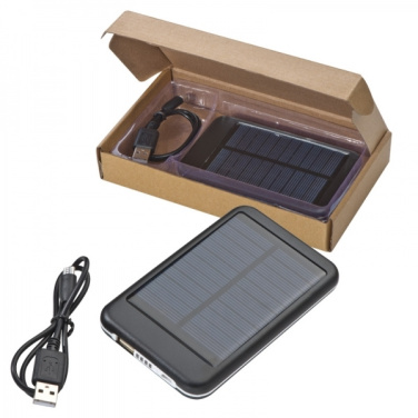 Logo trade promotional merchandise photo of: Solar power bank PHILADELPHIA